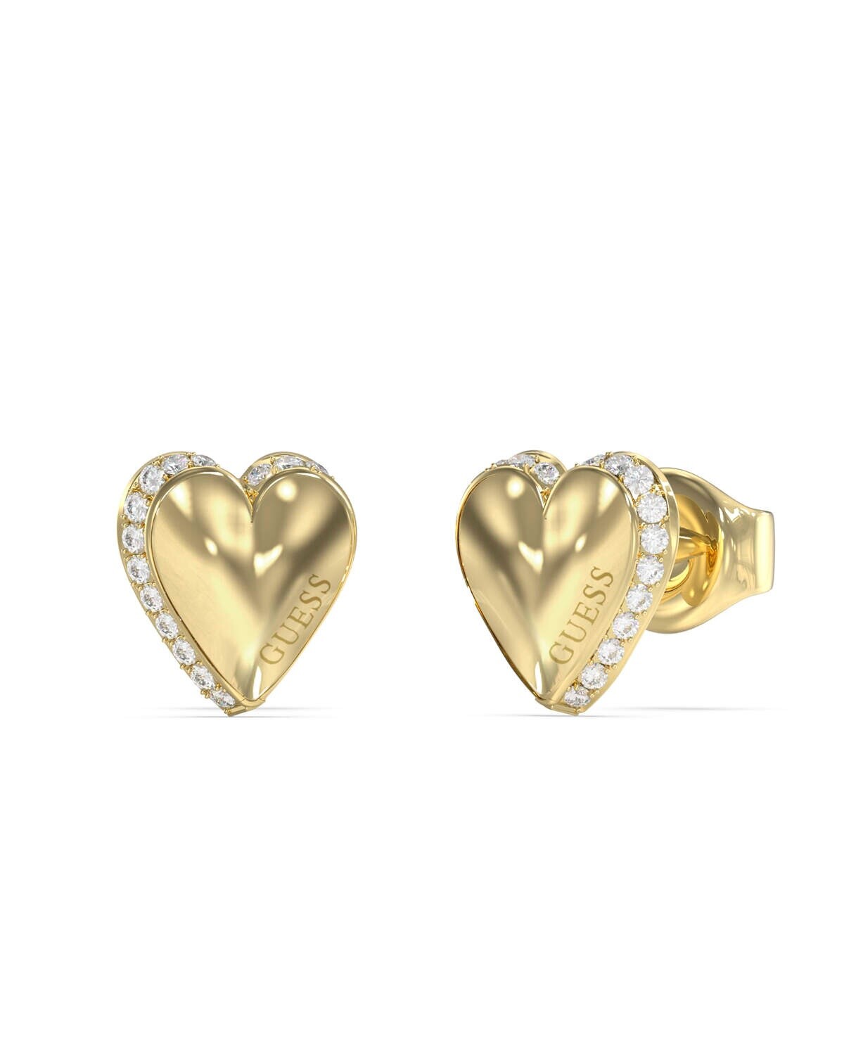 Guess Pozlacené náušnice Srdíčka By Your Side JUBE06092JWYGT/U