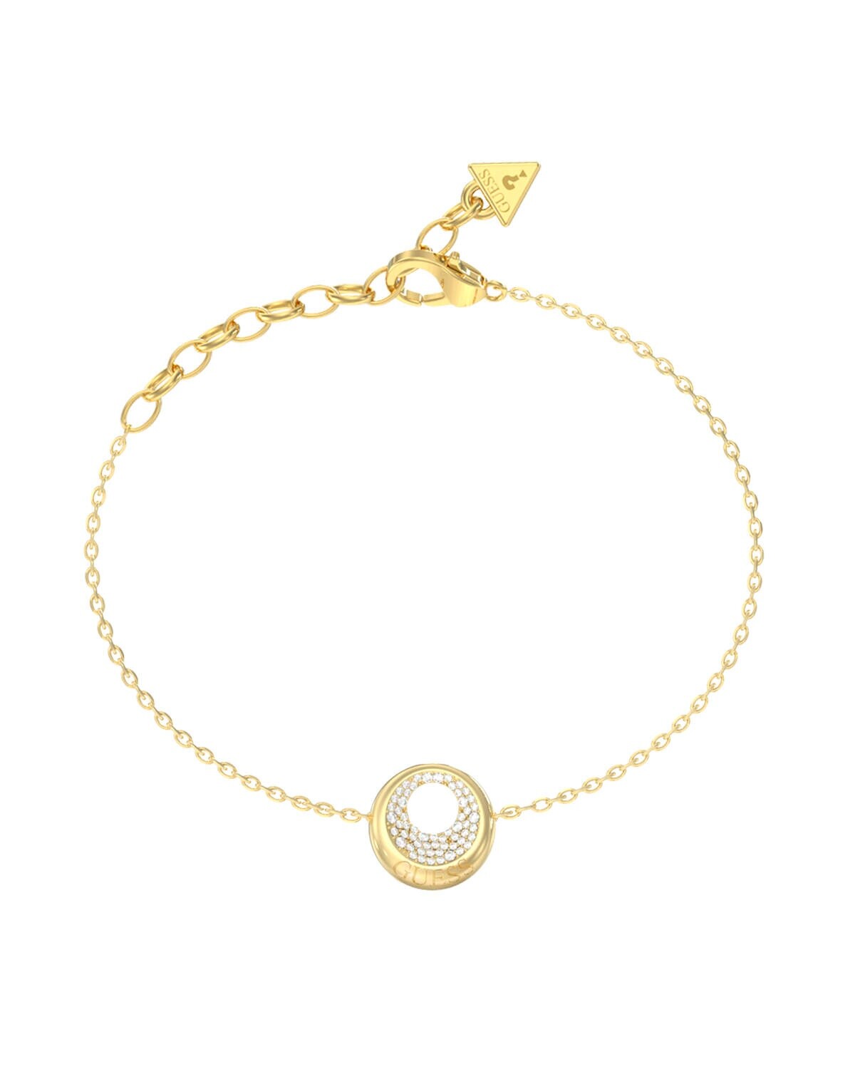 Guess Pozlacený náramek Moon Drops JUBB06246JWYG 18,4 cm