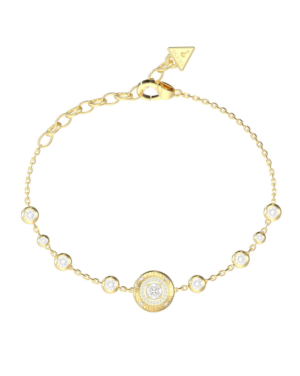 Guess Elegantní pozlacený náramek Sparks JUBB06274JWYG 18,4 cm