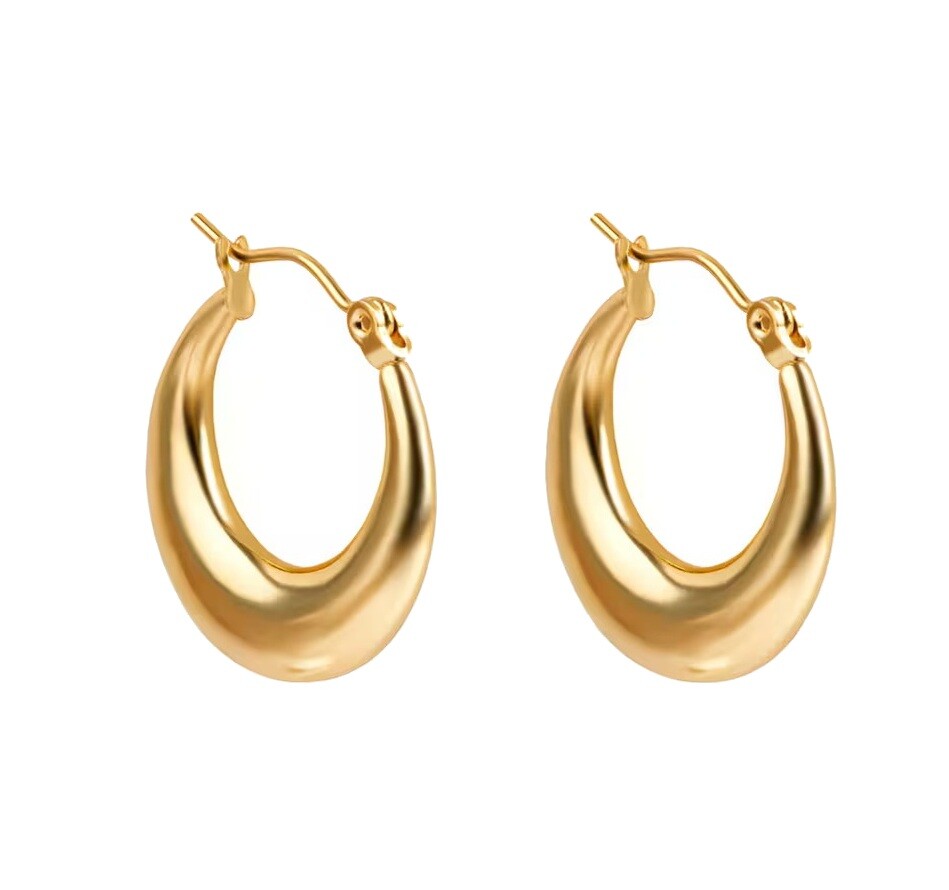 Emily Westwood Nadčasové pozlacené kruhy Lyric EWE250268G