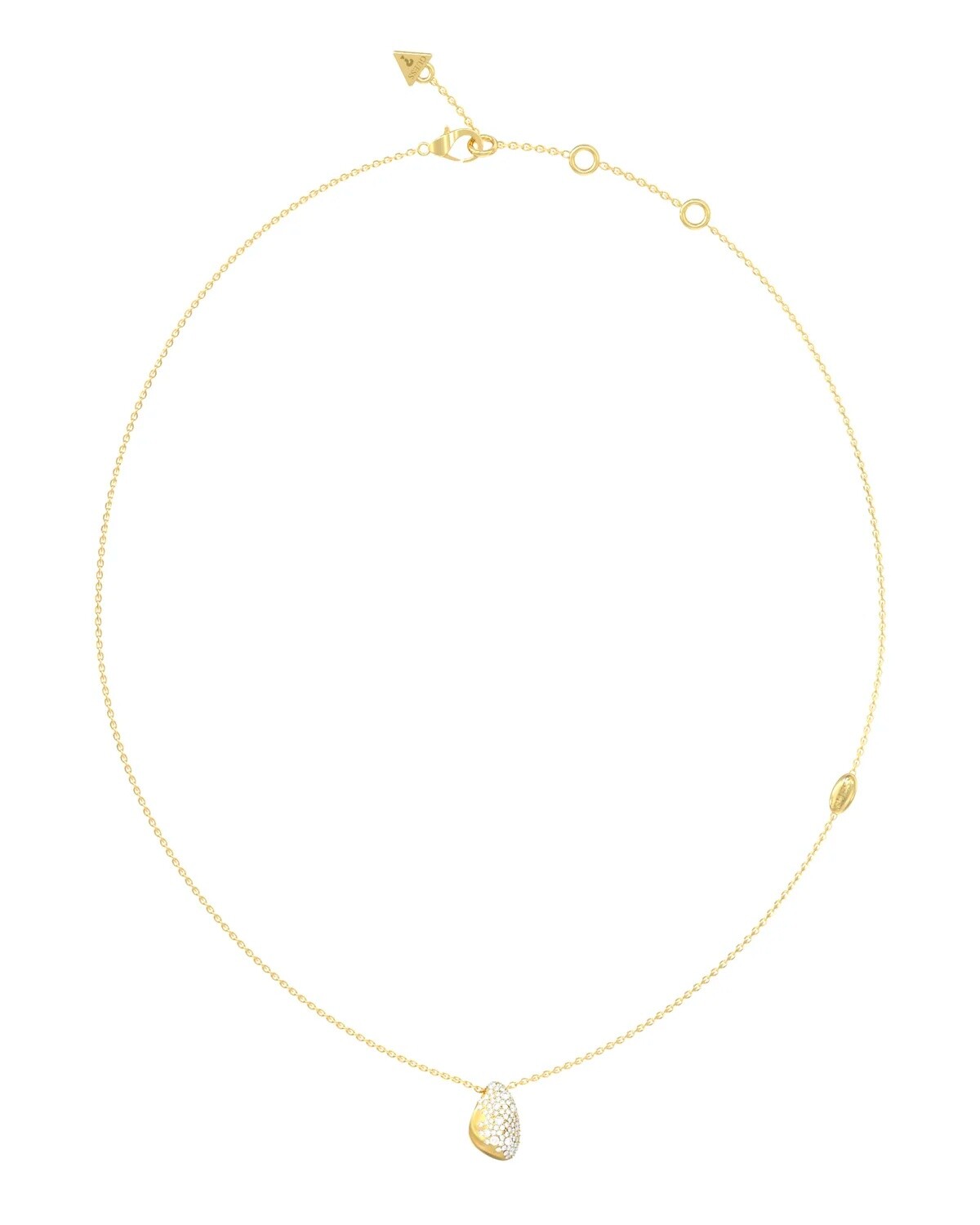 Guess Moderní pozlacený náhrdelník Moon Drops JUBN06252JWYGT/U