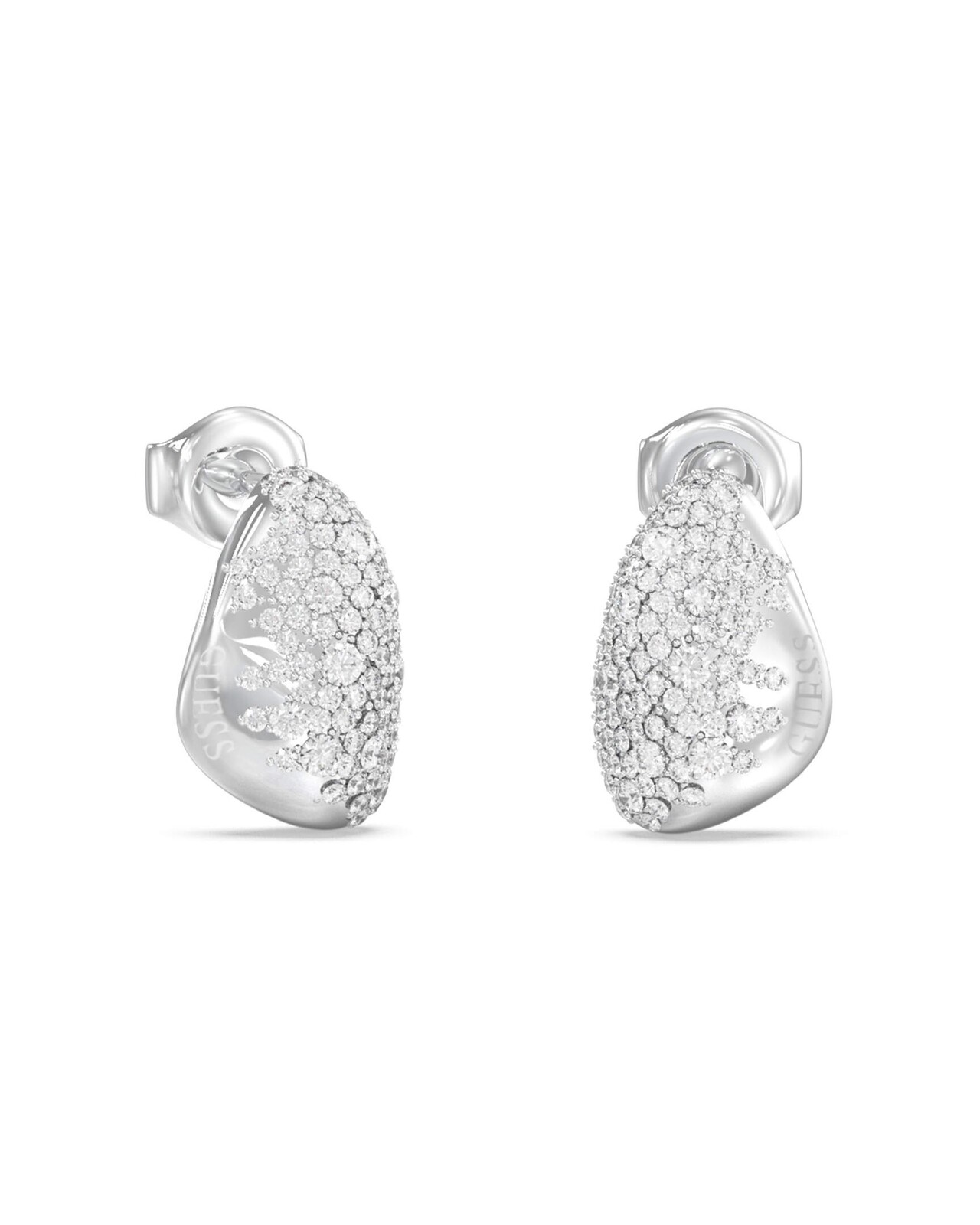 Guess Designové náušnice s krystaly Moon Drops JUBE06255JWRHT/U