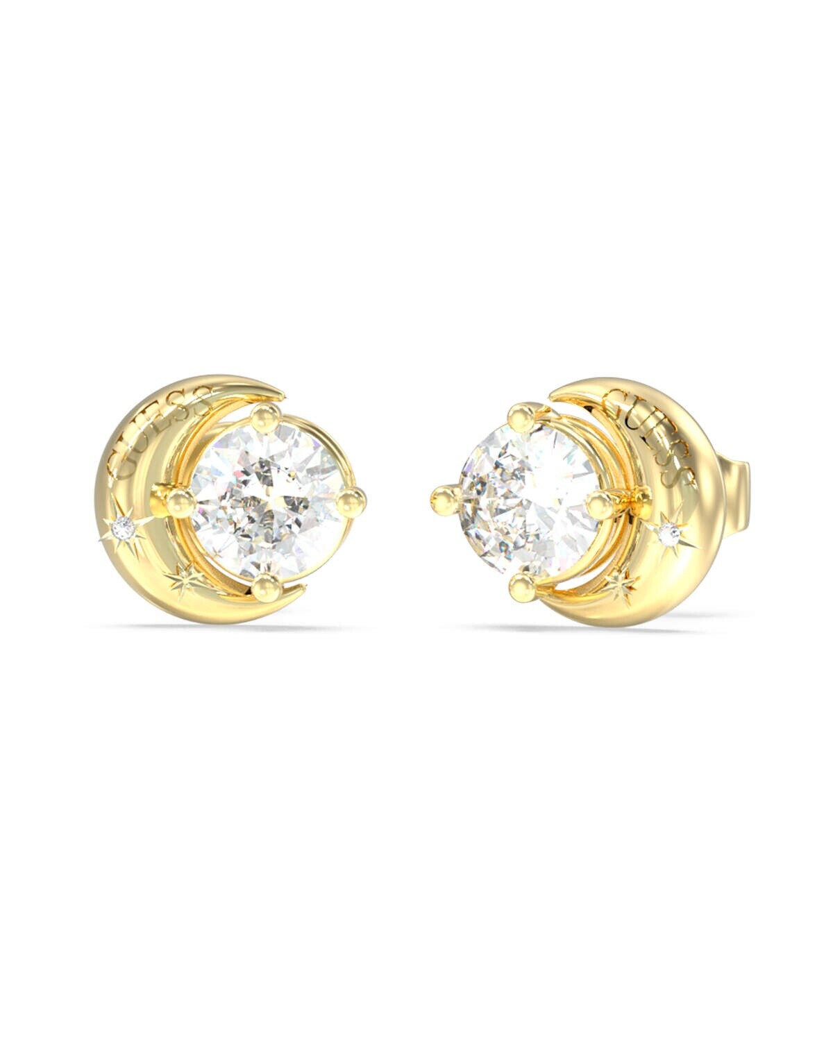 Guess Hravé pozlacené náušnice Aurora JUBE06233JWYGT/U