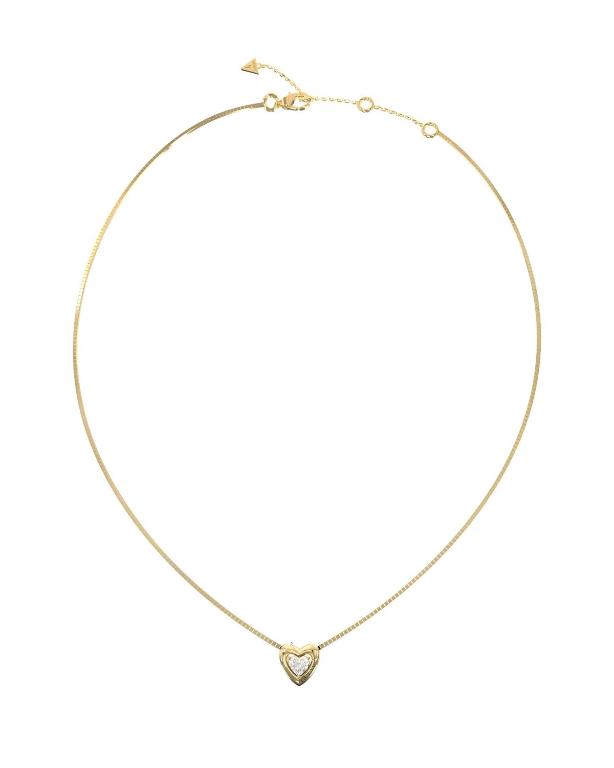 Guess Pozlacený srdíčkový náhrdelník Beloved JUBN06016JWYGT/U