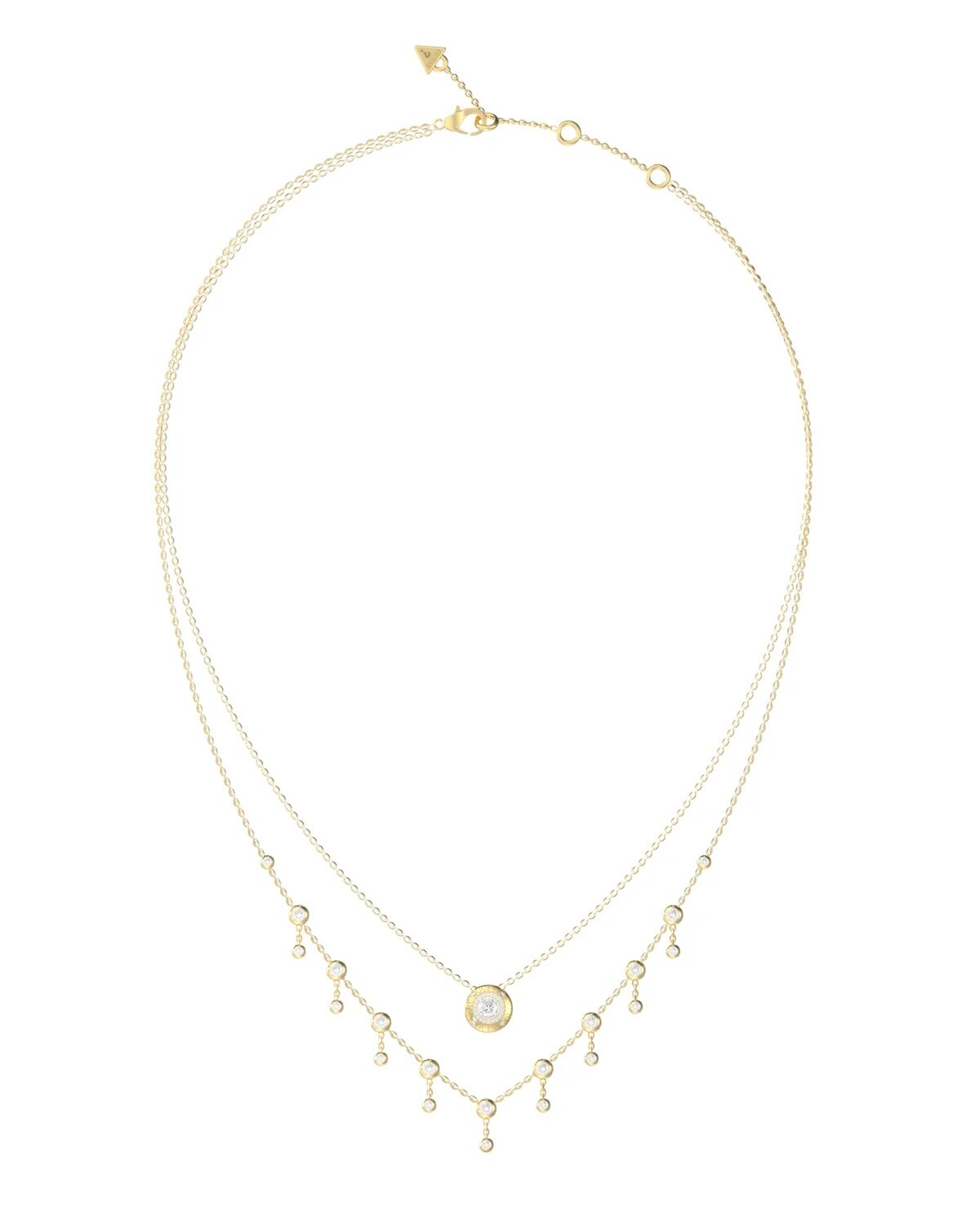 Guess Pozlacený dvojitý náhrdelník Sparks JUBN06273JWYGT/U