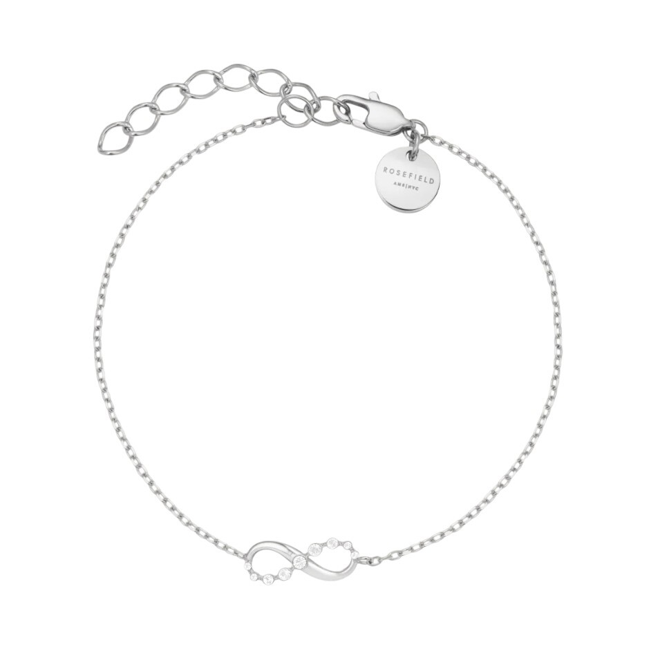 Rosefield Slušivý ocelový náramek s krystaly Infinity JBIBS-J1330