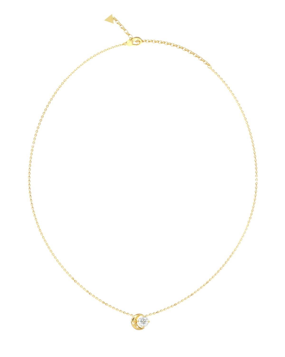 Guess Pozlacený náhrdelník s měsícem Aurora JUBN06232JWYGT/U