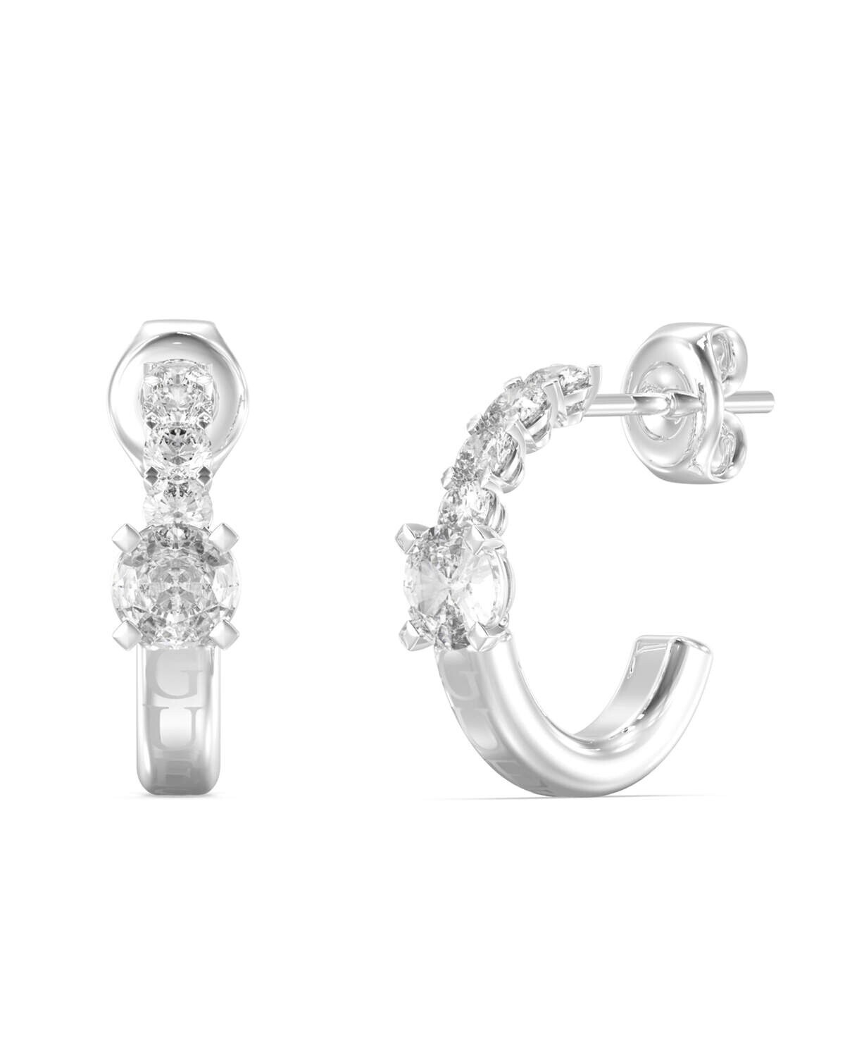 Guess Nadčasové ocelové kruhy Piercing Studio JUBE06272JWRHT/U