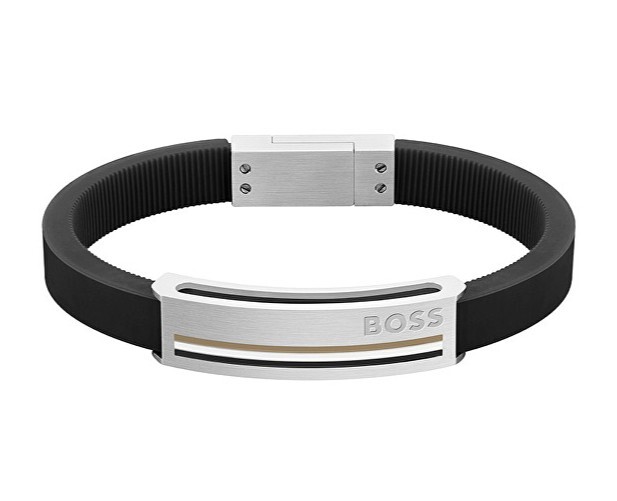 Hugo Boss Pánský silikonový náramek Sarkis 1580364 21 cm