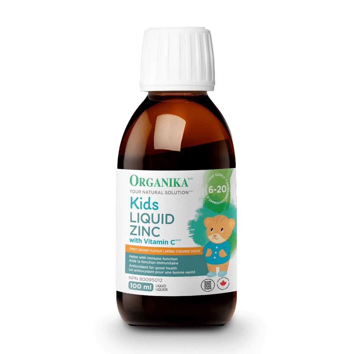 Organika Kids Tekutý zinek s vitaminem C pro děti 100 ml