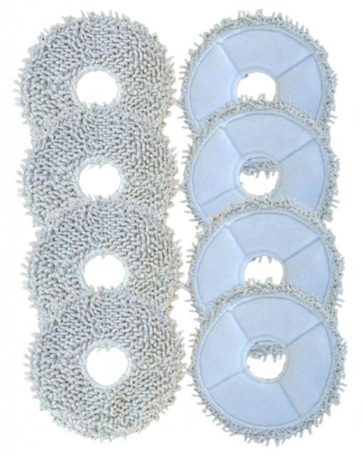 8ks Mopy pro DREAME, Ecovacs, iRobot, Roborock Xiaomi mikrovlákno, sada