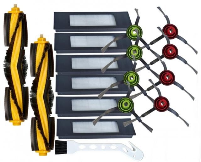 17ks HEPA  a kartáče pro ECOVACS Deebot N8, N8 Pro/Plus, Ozmo T8/T8+, T9/T9+, 920/950, sada