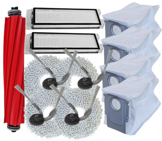 15ks HEPA filtry, kartáče pro ROBOROCK QR598, QR798, QV35A, QV35S...a mopy, sada