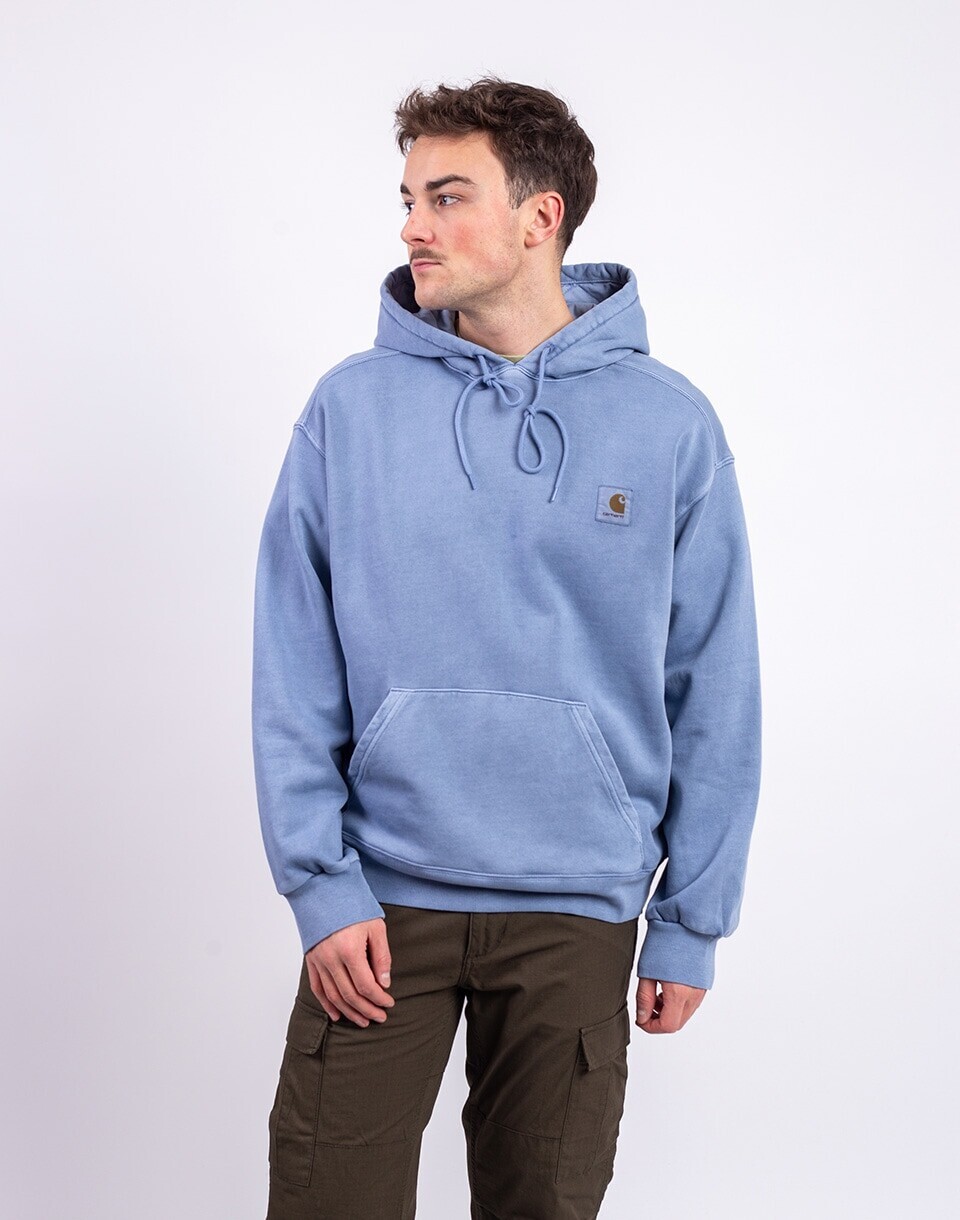 Carhartt WIP Hooded Nelson Sweat Gentle Blue garment dyed M