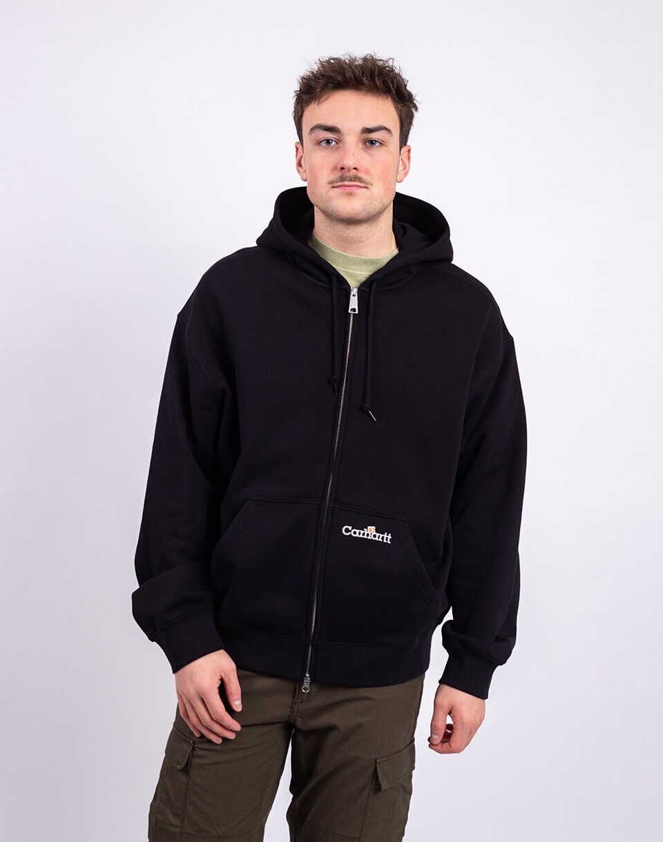 Carhartt WIP Hooded WIP Label Sweat Jacket Black M