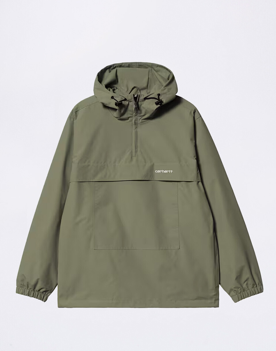 Carhartt WIP Windbreaker Pullover Leaf/White M
