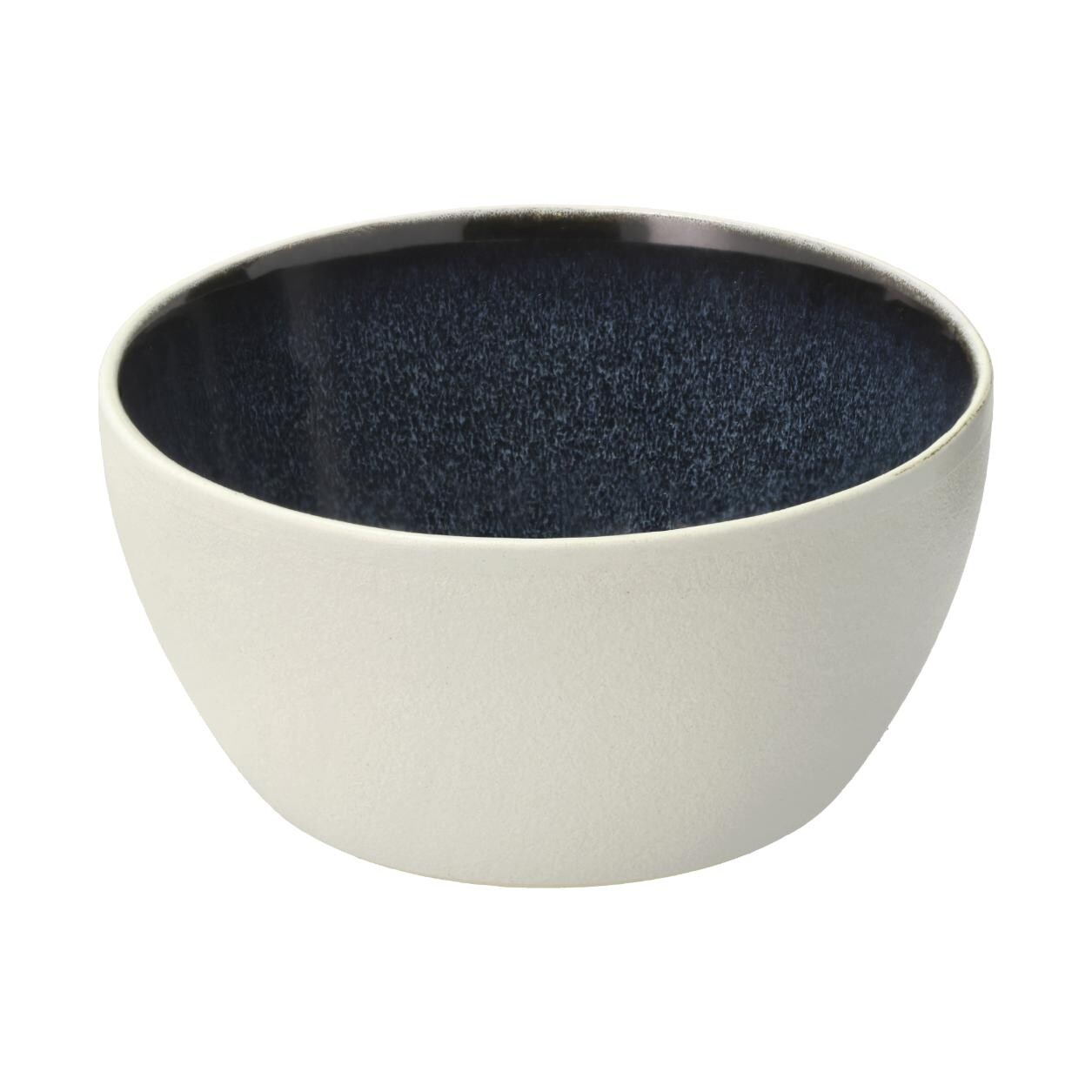 Jídelní miska GASTRO 12 cm, 400 ml, bílá / tmavě modrá, kamenina, Bitz