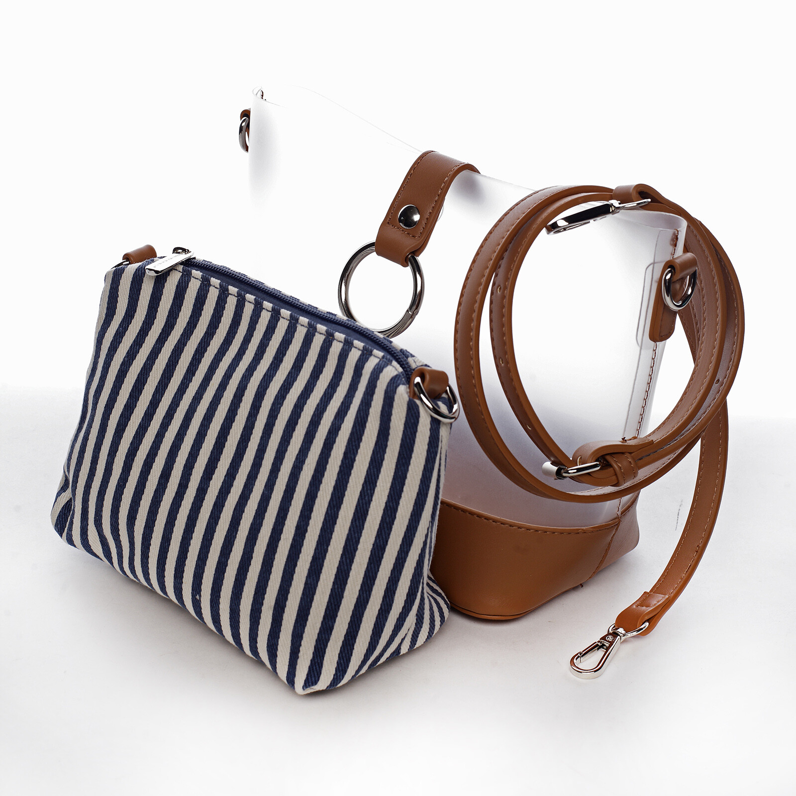 Letní designová kabelka Summer sun, hnědá