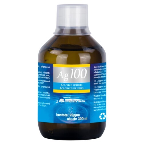 Koloidní stříbro Ag100 25ppm 300ml