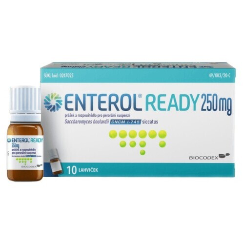 ENTEROL READY 250MG perorální PLQ SUS 10+10X8ML