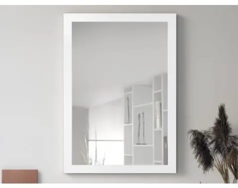 Nástěnné zrcadlo Thea 48x68 cm, bílé