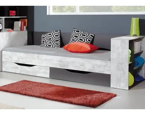 Postel Terrano, šedá/enigma 90x200 cm