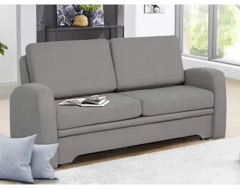 Pohovka s rozkladem Impakt, ocelově šedá látka