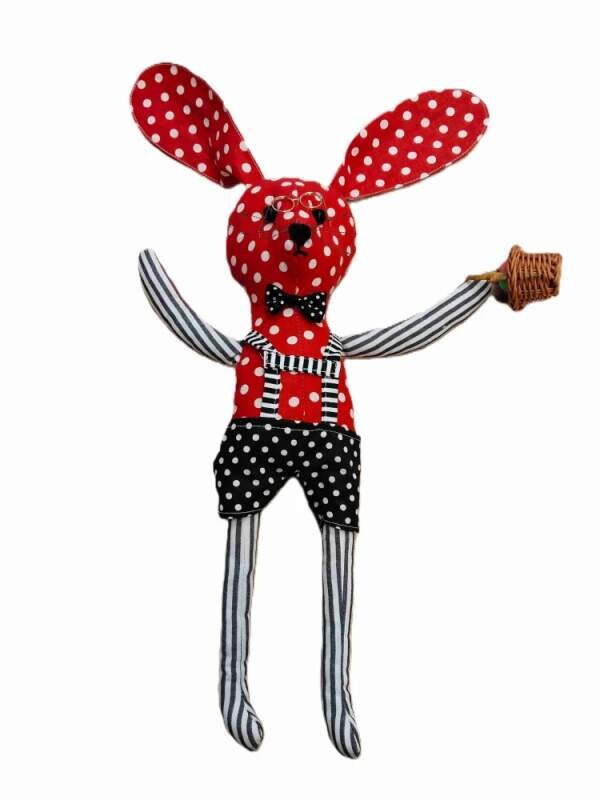 CEDR Veselý textilní zajíc 38 cm