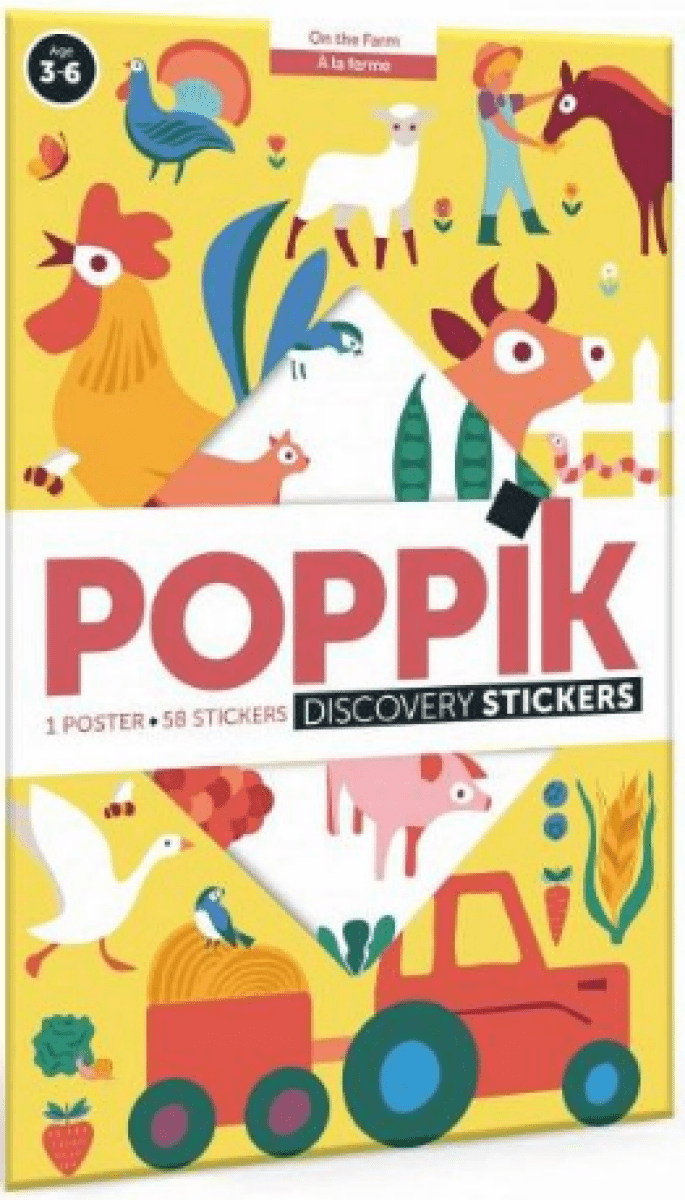 Vzdělávací samolepkový plakát Farma