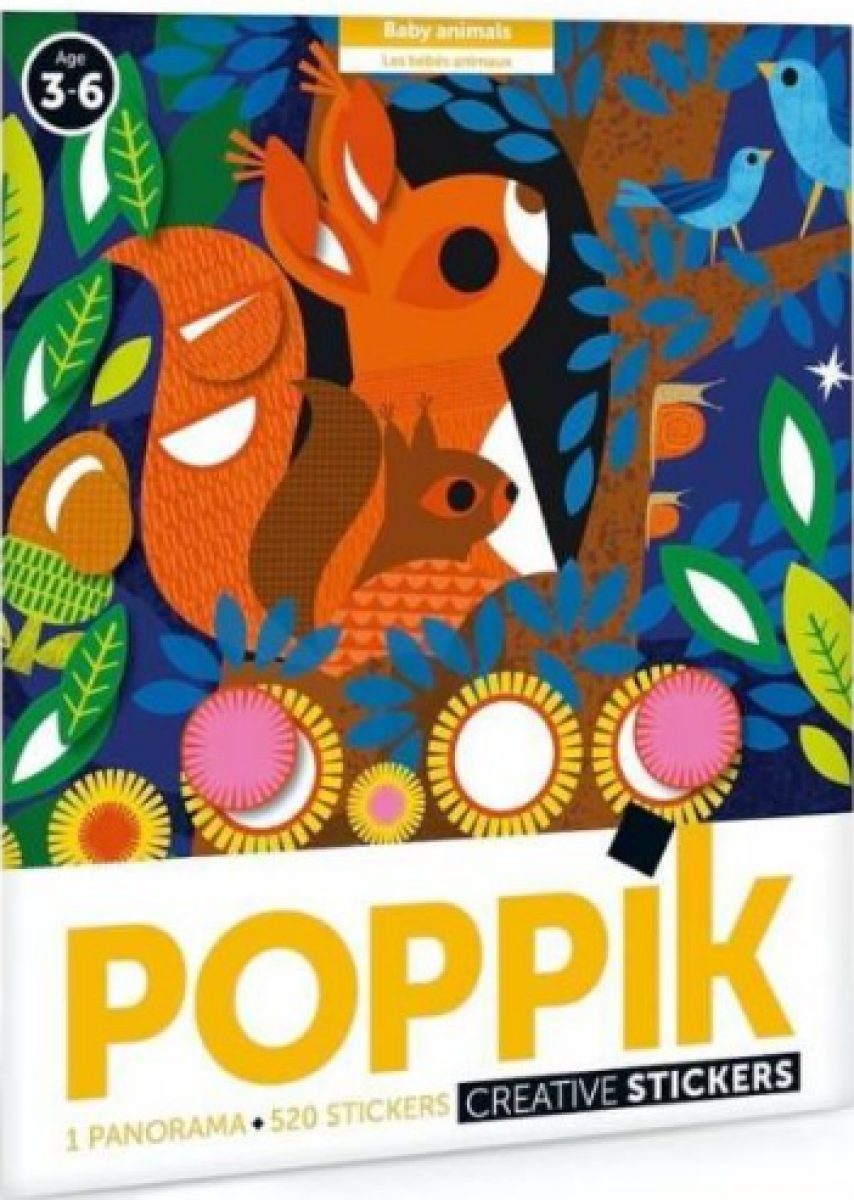 Samolepkové panorama Lesní zvířata