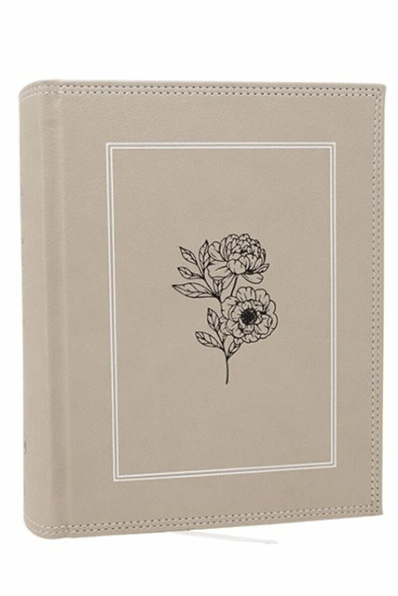 NKJV, Journal the Word Bible: Reflect, Journal or Create Art Next to Your Favorite Verses (Stone Leathersoft over board, Red Letter, Comfort Print) -