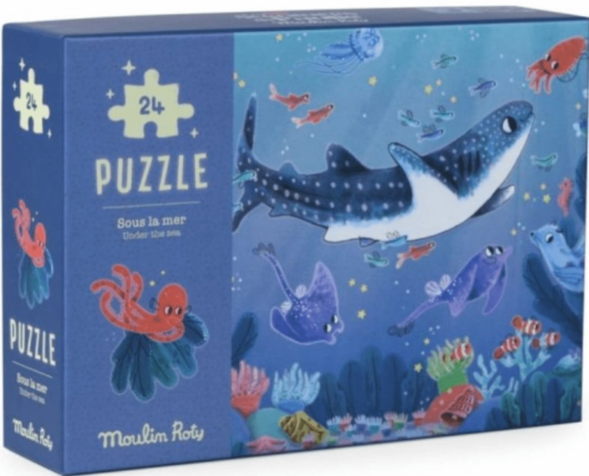 Puzzle svítící ve tmě Pod mořem - 24 pcs