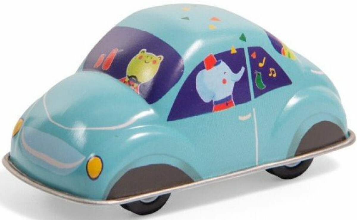 Retro plechové autíčko - modré