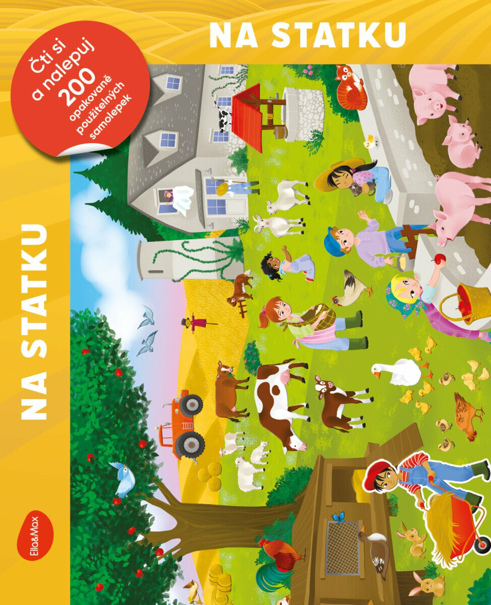 Čti a nalepuj – NA STATKU, kniha se samolepkami