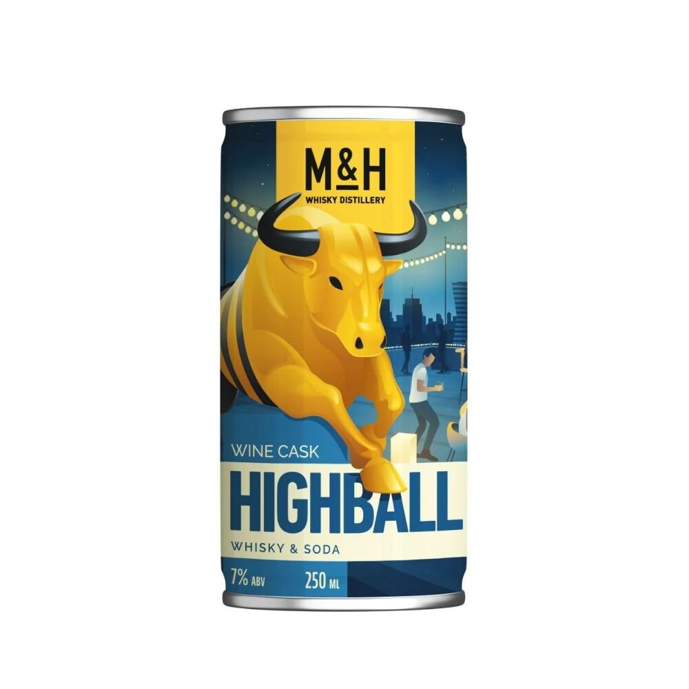 M&H Wine Cask Highball Whisky & Soda RTD 0,25l 7%