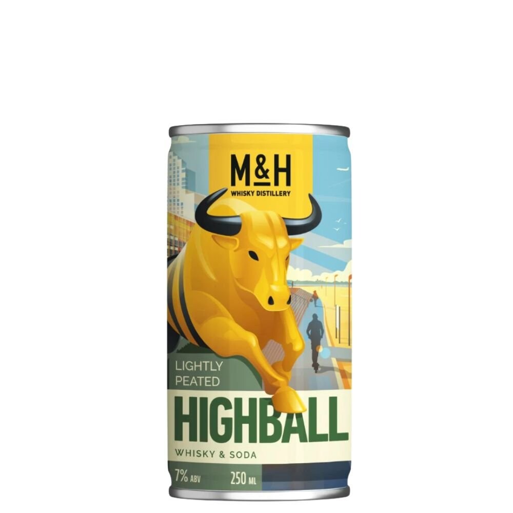 M&H Lightly Peated Highball Whisky & Soda 0,25l 7%