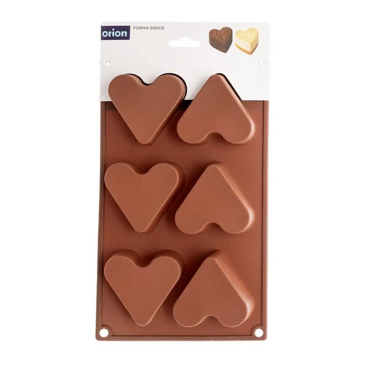 Orion domácí potřeby Orion SIlikonová forma Srdce 6ks