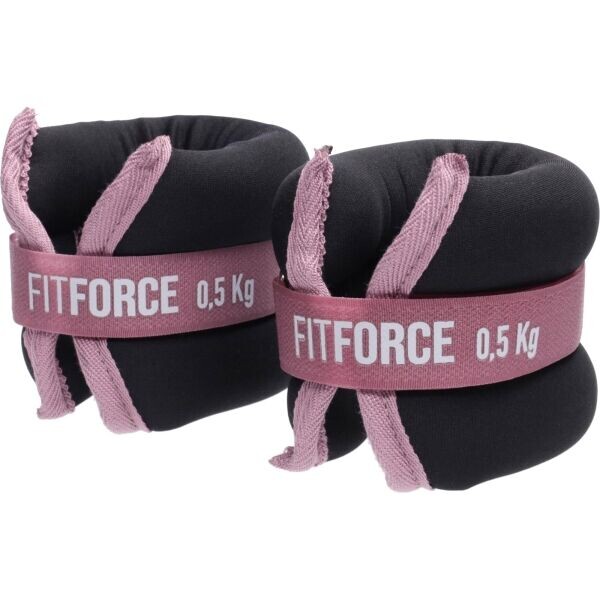 Fitforce ANKLE 2 x 0,5 KG Závaží na kotníky, černá, velikost