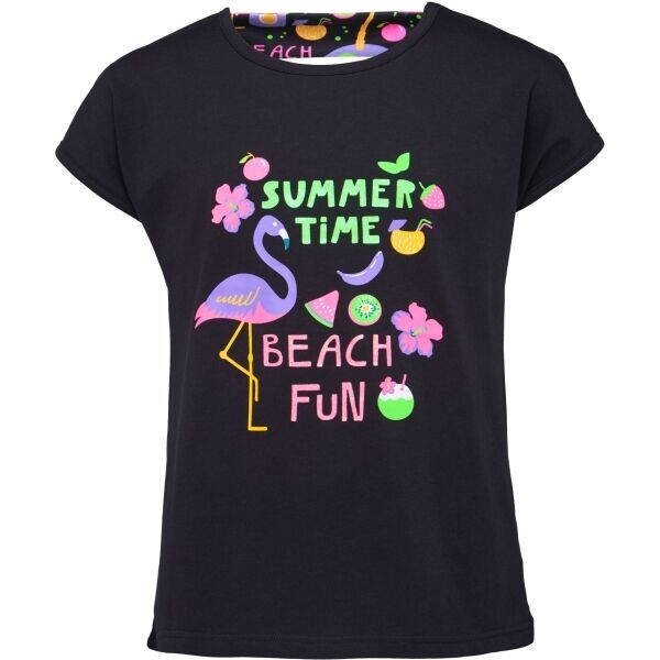 Lewro EVELINE Dívčí triko, černá, velikost 116-122