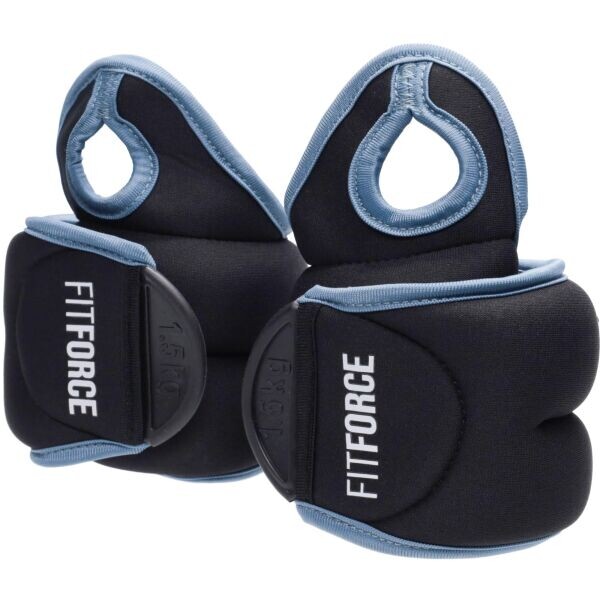 Fitforce WRIST WEIGHT 2 x 1,5 KG Závaží na zápěstí, černá, velikost