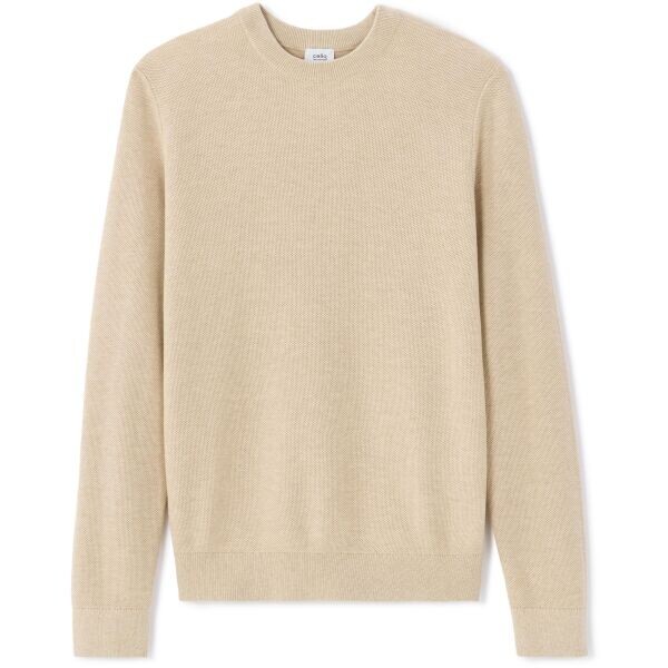 CELIO BEPIC Pánský svetr na volný čas, béžová, velikost