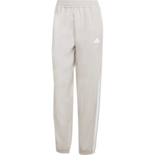 adidas TRAIN ESSENTIALS 3 STRIPES WOVEN W Dámské kalhoty, béžová, velikost