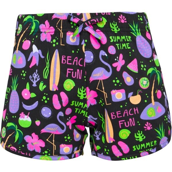 Lewro EVALYN Dívčí pohodlné úpletové šortky, mix, velikost 116-122