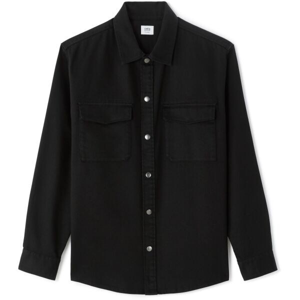 CELIO NAGASTRET Pánská overshirt košile, černá, velikost