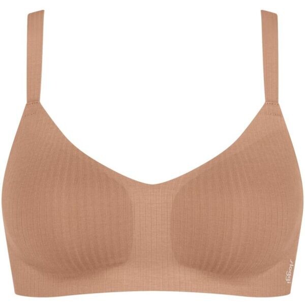 SLOGGI ZERO FEEL PURE SOFT BRA Dámská podprsenka, hnědá, velikost