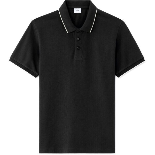 CELIO LETAIM Pánské polotričko, černá, velikost