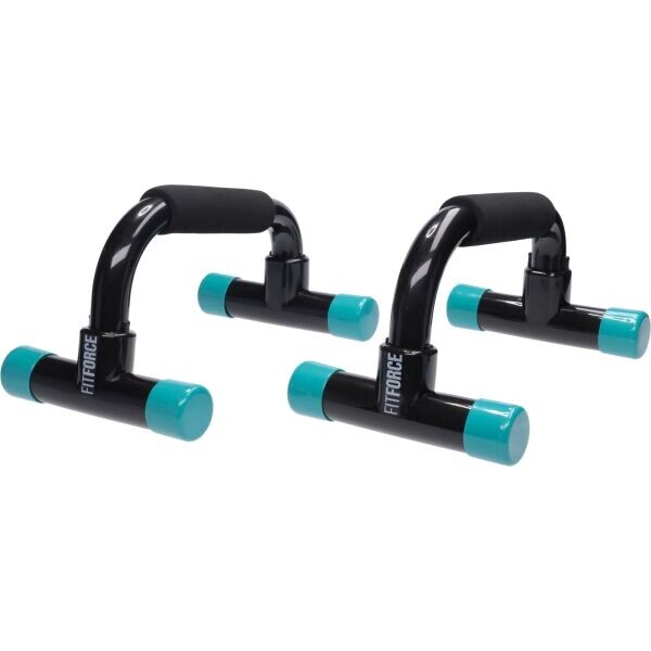 Fitforce PUSHUPBAR Úchopy na cvičení, zelená, velikost