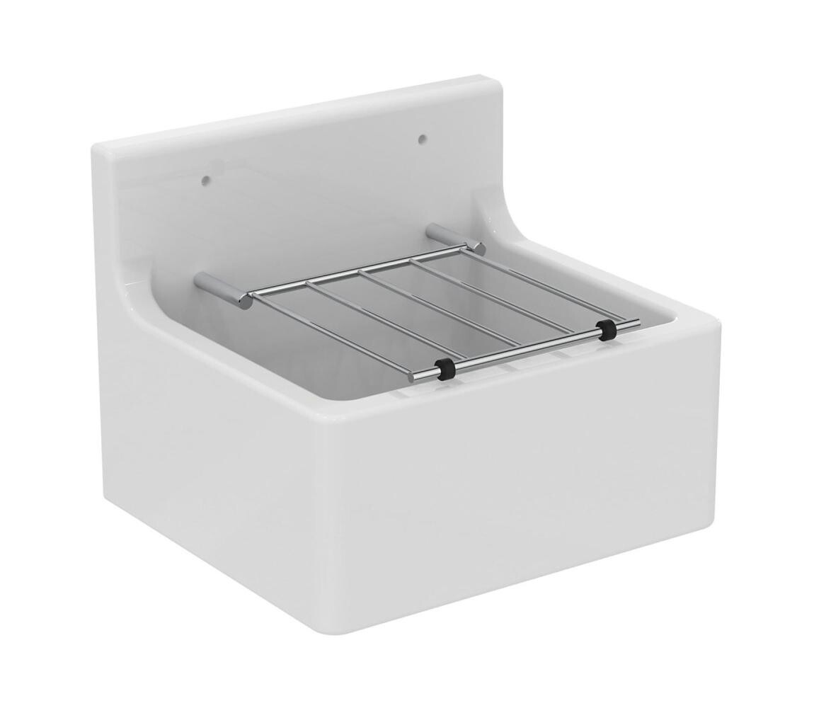 Ideal Standard S593901 -Závěsná výlevka s mřížkou DOURO 45,5x38 cm keramika/bílá S593901