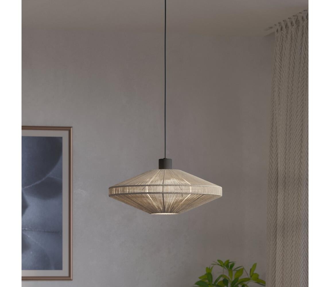 Eglo 43999 - Lustr na lanku MIDSUMER 1xE27/40W/230V krémová 43999