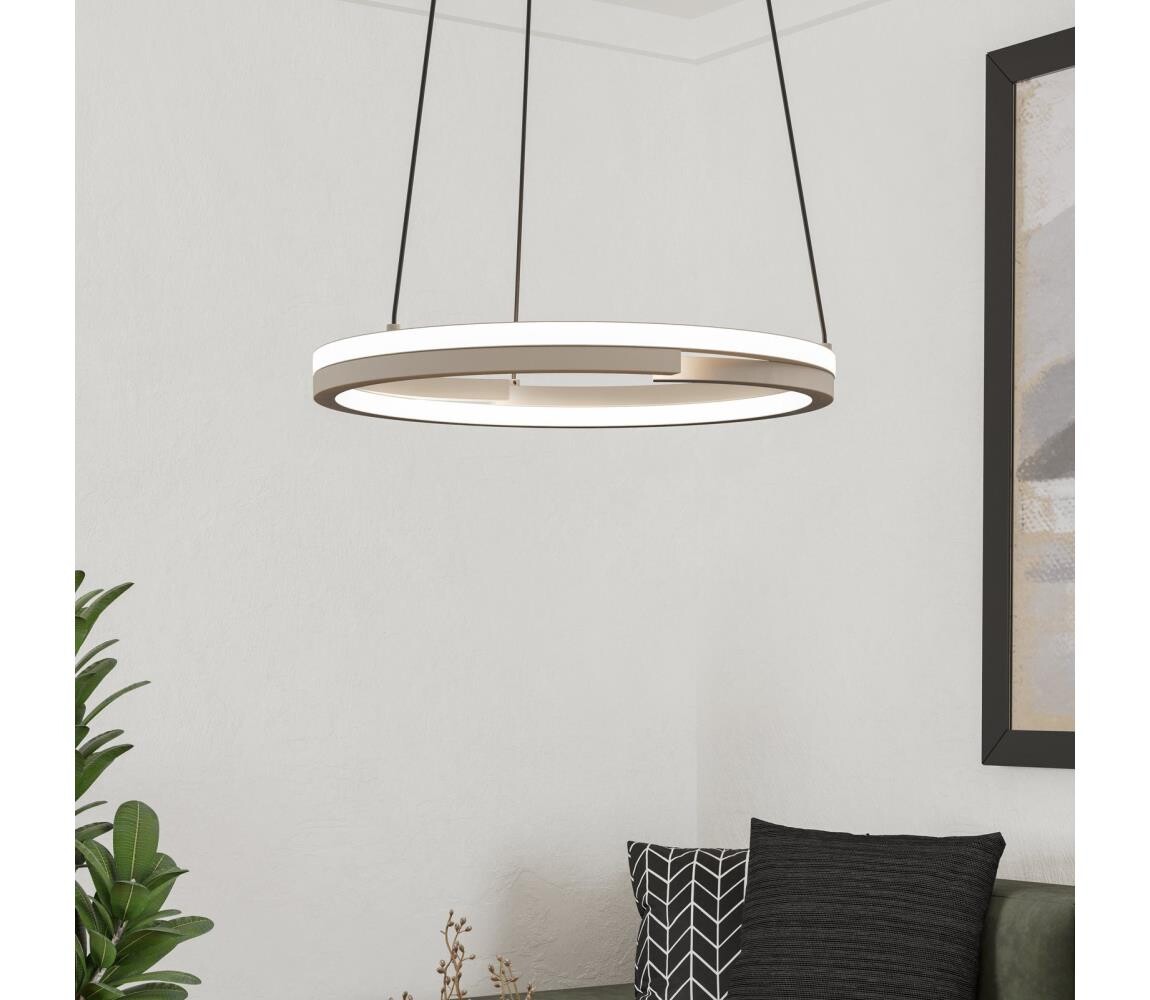 Eglo 901824 - LED Stm. lustr na lanku MEZZOMONTE 2xLED/20W/230V béžová + DO 901824